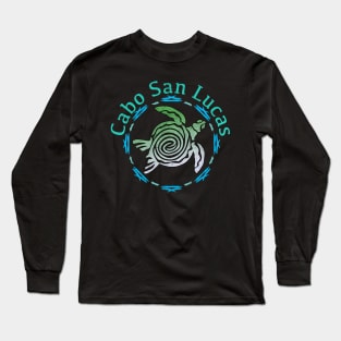 Cabo San Lucas Tribal Turtle Long Sleeve T-Shirt